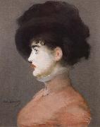 Edouard Manet Portrait of Irma Brunner in a Black Hat china oil painting artist